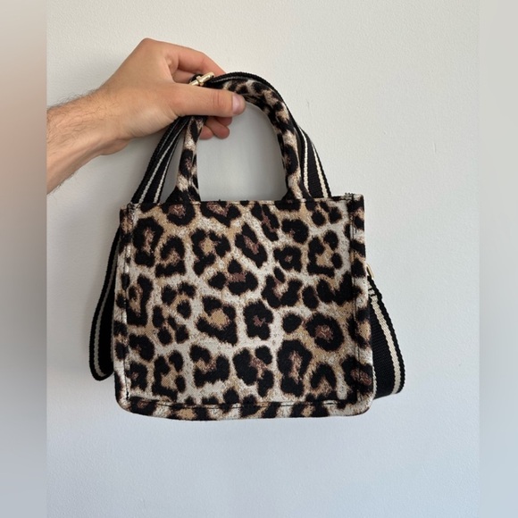 Leopard canvas small tote - Picture 5 of 5